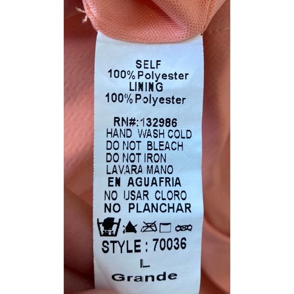 NWT Mittoshop Scallop Hem High Waisted Casual Shorts Size Large Women’s Peach - Picture 5 of 9